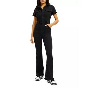 Good American Fit For Success Jumpsuit Black Bootcut NWT Small